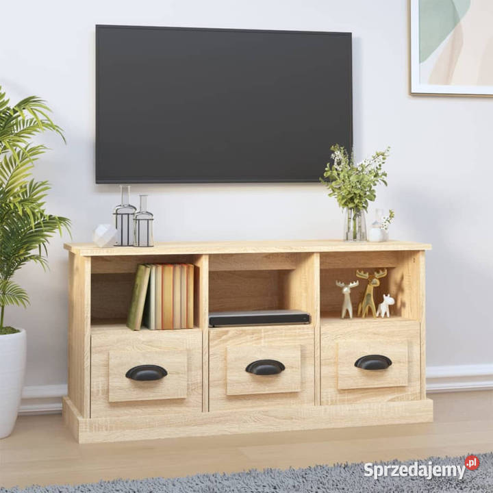 Szafka pod TV dąb sonoma 100x35x50 materiał Warszawa