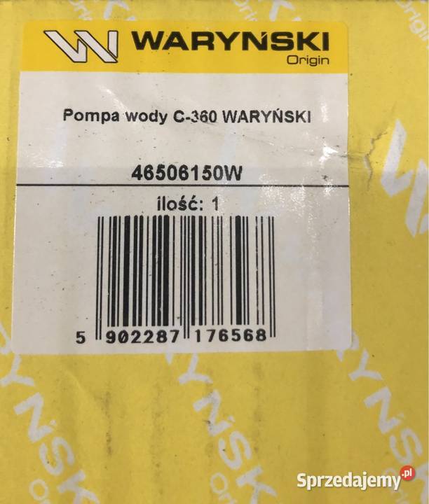 Pompa wody Ursus C360 Waryński Orginał opolskie Nysa