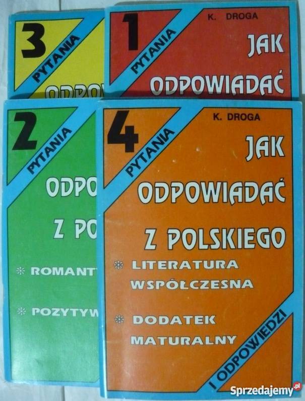 ODPOWIADAĆ Z POLSKIEGO 1 2 3 4 KDROGA Siedlce sprzedam