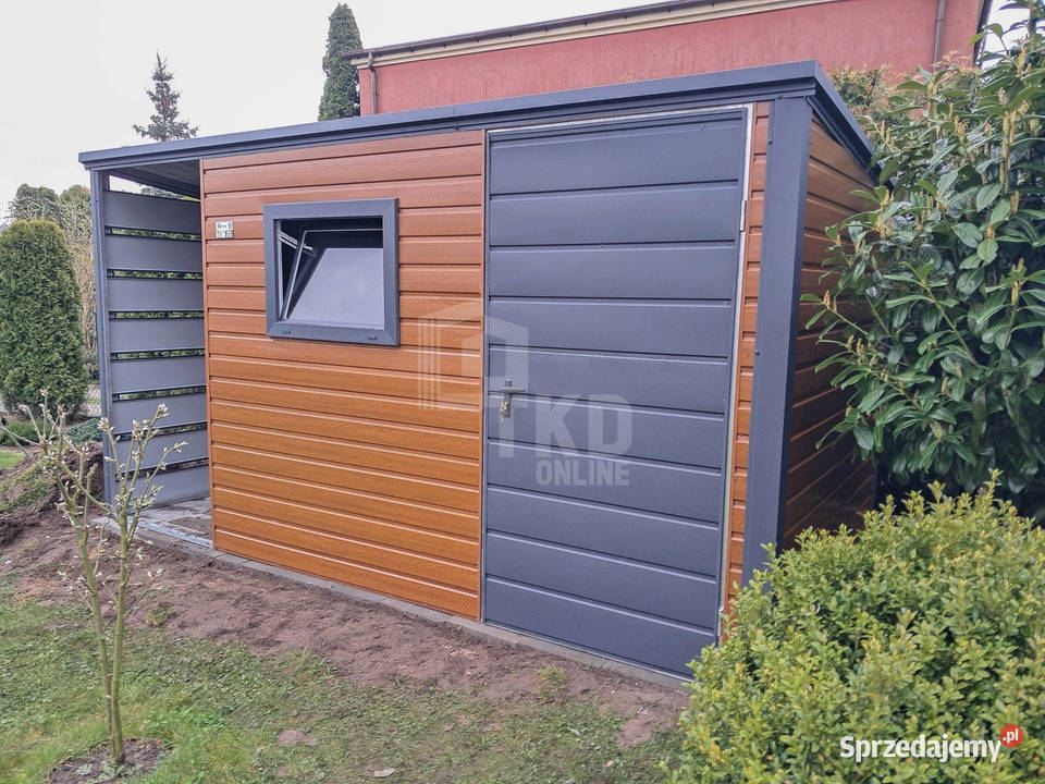 Schowek domek ogrodowy 25x2m wiata 05m drzwi