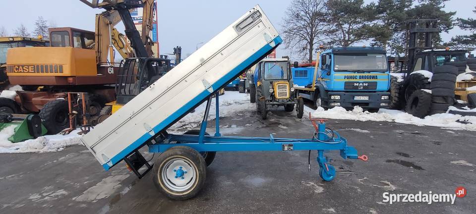 Przyczepa do mini traktorka z wywrotem kiper nieuszkodzony