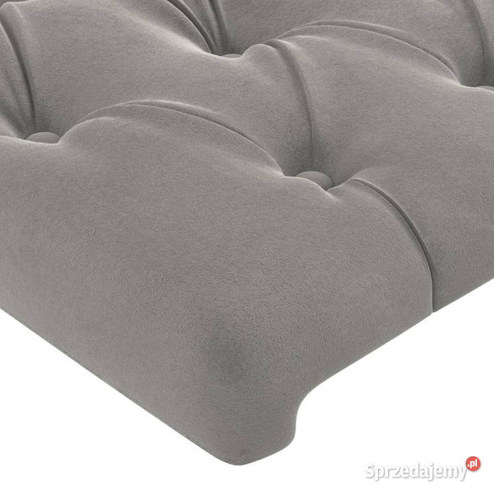 Zagłówek do łóżka z LED jasnoszary 80x7x7888 Warszawa