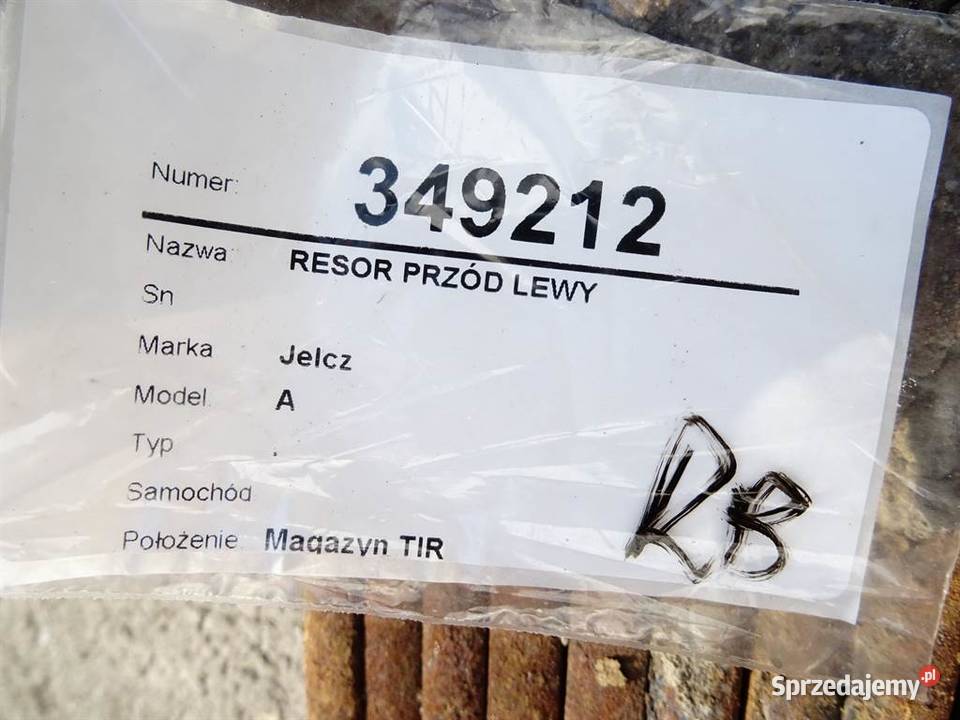 RESOR PRZÓD LEWY JELCZ PIÓRO PRZEDNI LEWA Resory podkarpackie