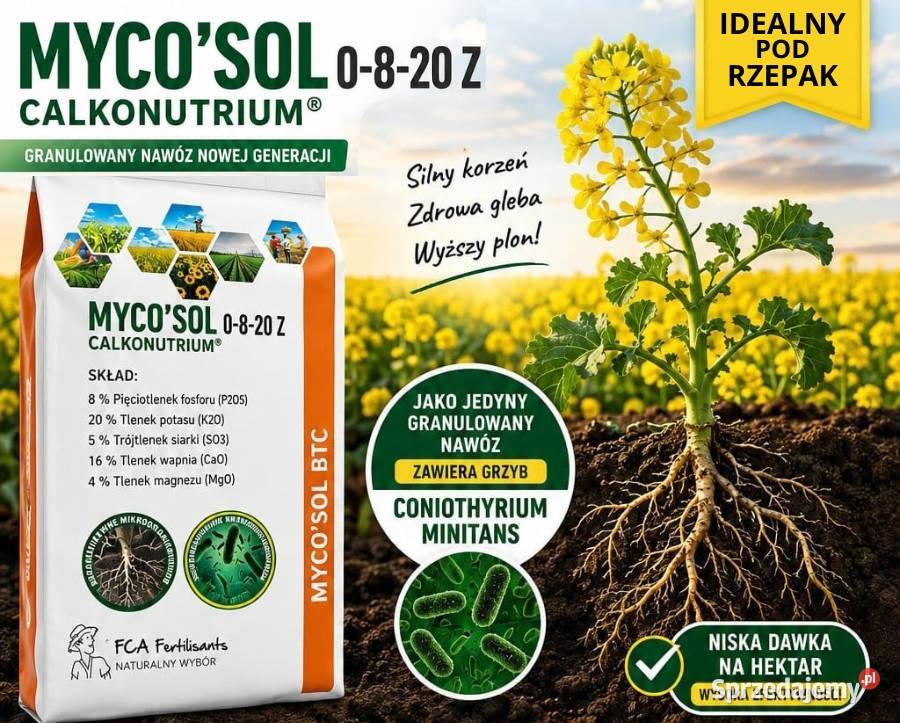 Nawóz pod rzepak MYCOSOL BTC 0820