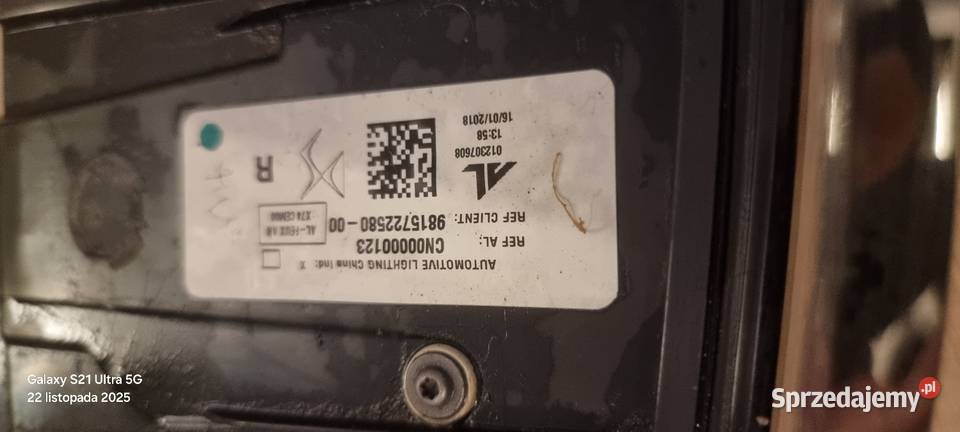 Lampa tył prawa ds7