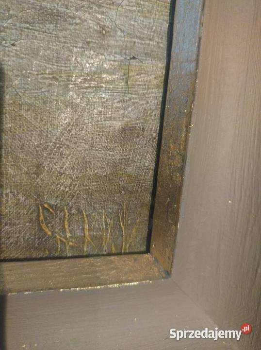 Przedwojenny obraz olejny Bażanty Osmolice Pierwsze