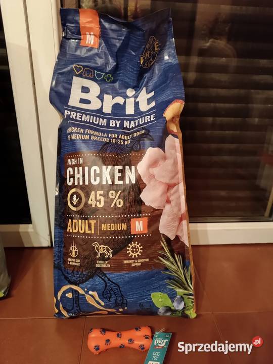 15 karma sucha BRIT z kurczakiem Medium Zabawka Dla psów Szczyrk