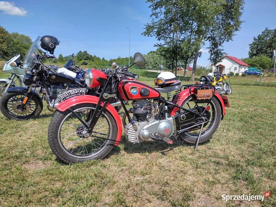 NSU 251 OSL 1938r zarejestrowany zabytek Mrągowo