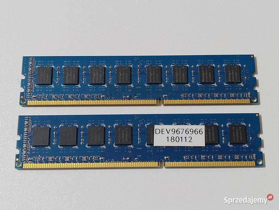 Pamięć Ram 8GB DDR3 2x4GB pc310700667MhZ Nanya Witnica