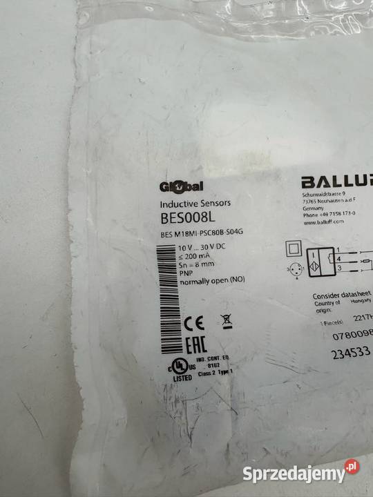 Balluff BES008L BES M18MIPSC80BS04G Czujnik Warszawa