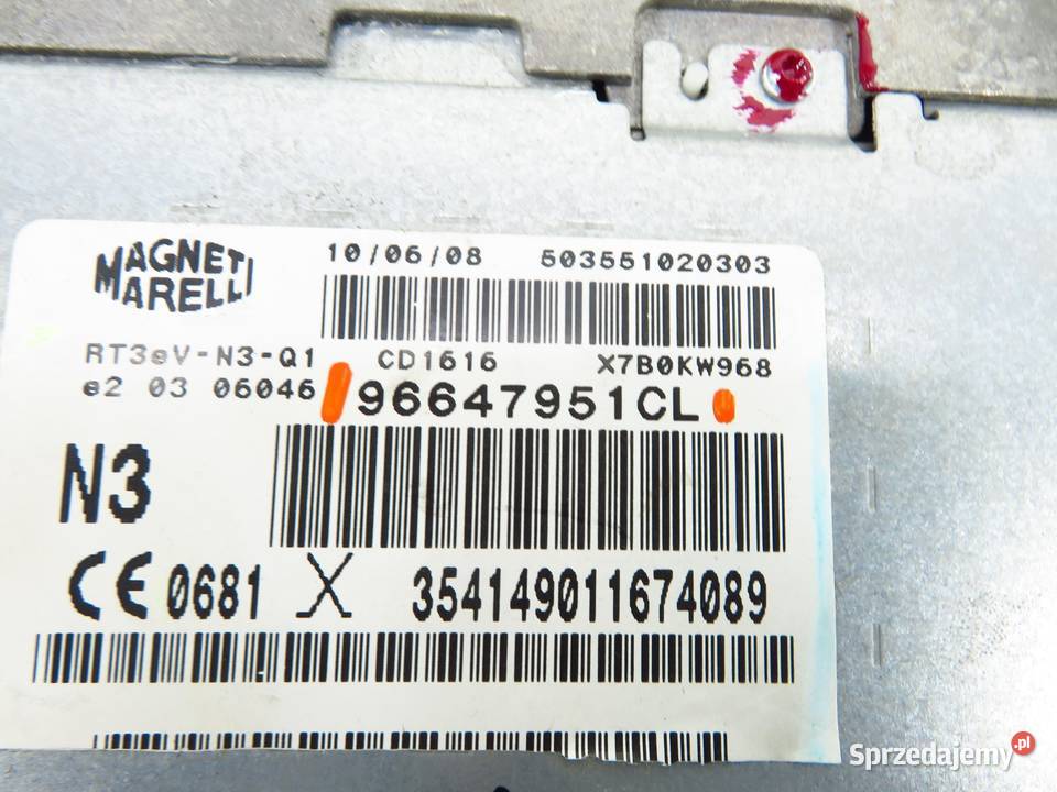 RADIO CITROEN C5 III 96647951CL