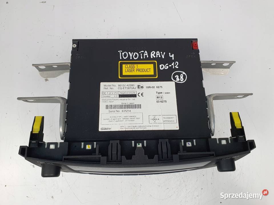 RADIO CD RADIOODTWARZACZ Radio Toyota Rav4 III
