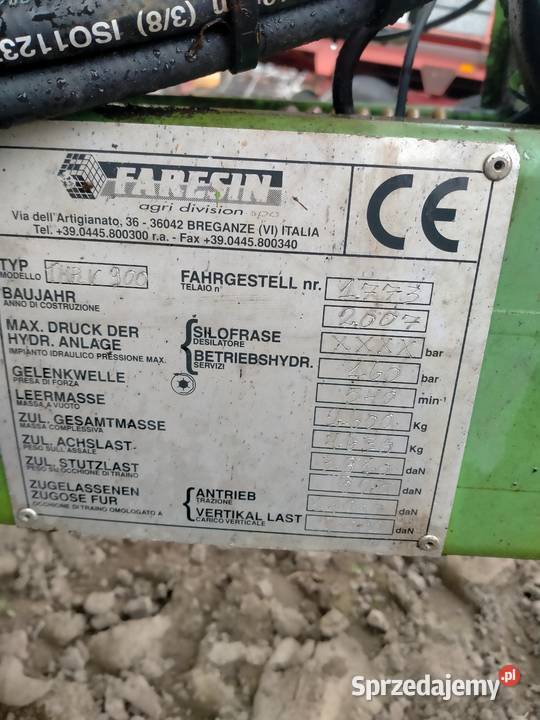 Paszowoz faresin 9m Płużnica