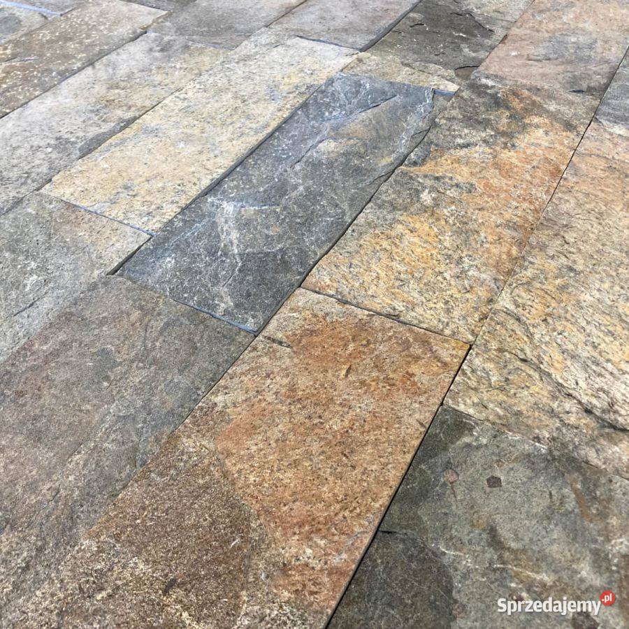 Płytki Elewacyjne Kwarcyt Zeera Green naturalny Kraków