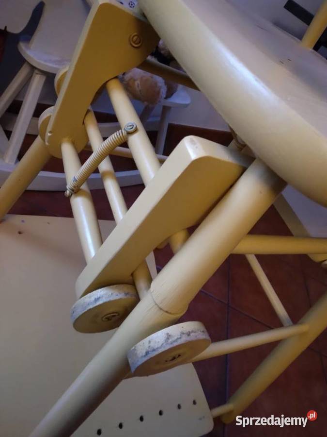 Krzesełko do karmienia składane stolik vintage pomorskie Banino