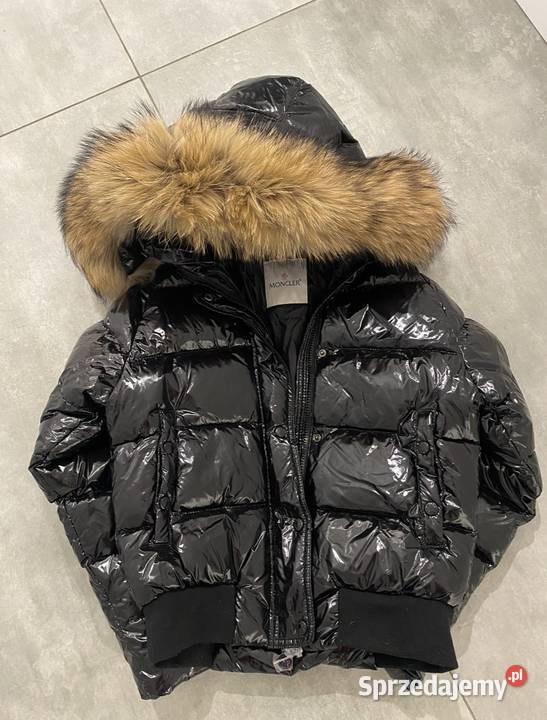 Kurtka damska gęsi puch Moncler puchowa zimowa czarny Warszawa