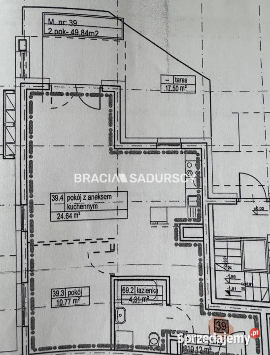 Mieszkanie Kraków 50m2 2 pokoje Sprzedaż