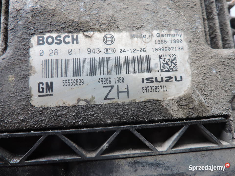 Sterownik silnika Opel astra H 17 osobowe Myszków sprzedam
