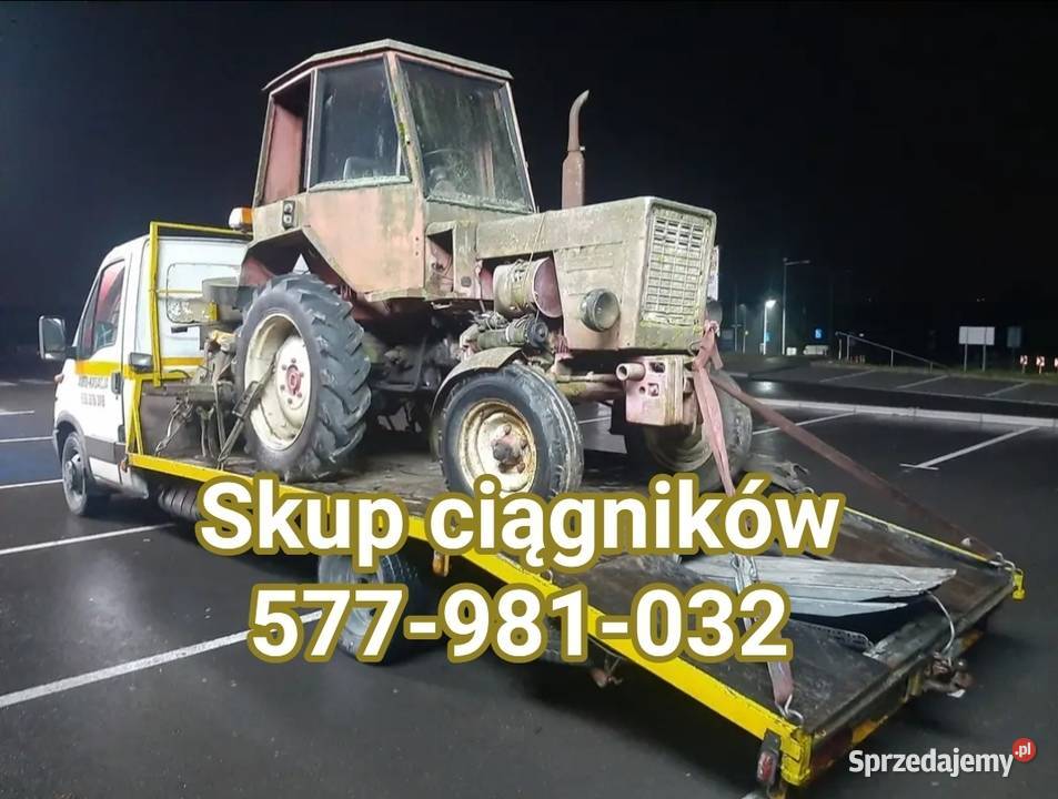 Skup ciągników sprawnych i uszkodzonych ursus