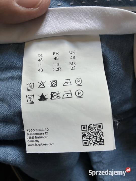 Męskie spodnie chino Hugo Boss rozmiar M beżowe brązowy/beżowy Puławy