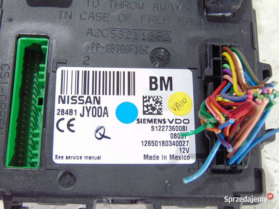 MODUŁ STEROWNIK BSI KOLEOS 20 DCI 284B1 JY00A sprzedam