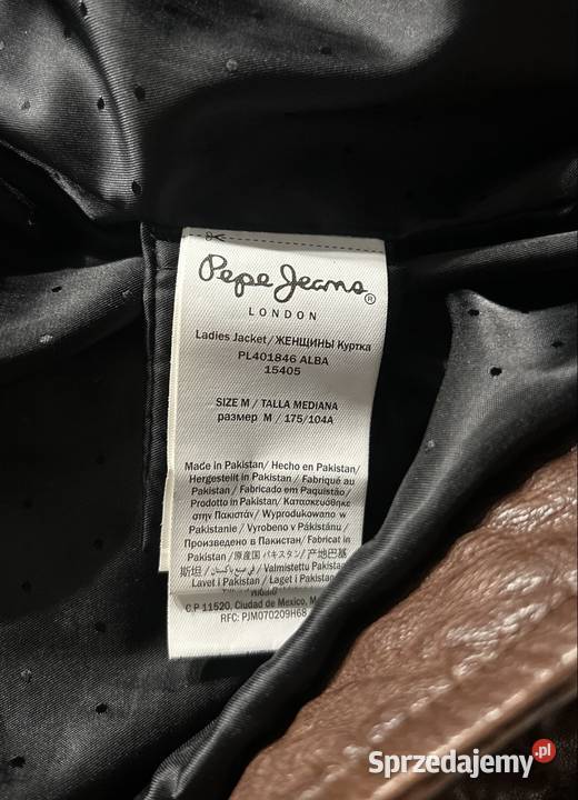 Ramoneska Pepe Jeans M kurtka skórzana ramon Kurtki i płaszcze mazowieckie Wyszków