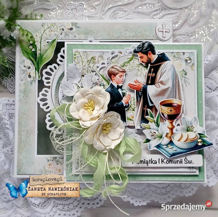 Kartka komunijna komunia święta Mszana Dolna