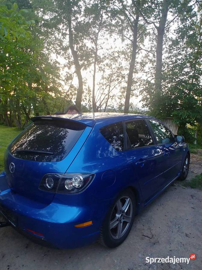 Mazda 3 hatchback niebieska benzyna gaz zadbana Białystok