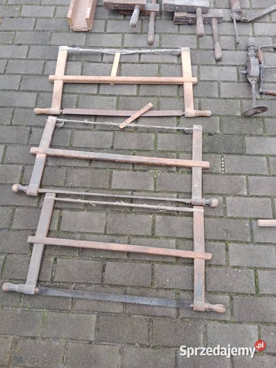 Antyk stolarnia heble strugi piły Chojnice