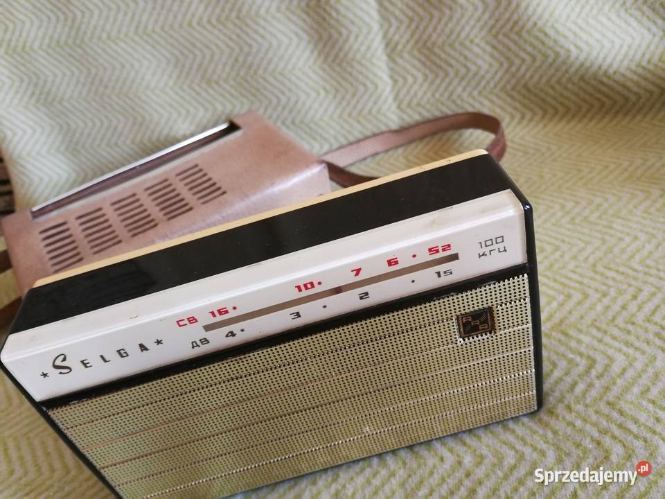 Radio Selga z ładowarką akumulator i dokum ZSRR Radioodtwarzacze