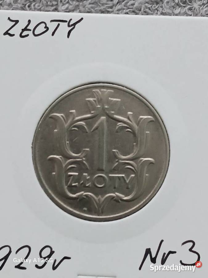 1 Złoty 1929 r 3 Konin sprzedam
