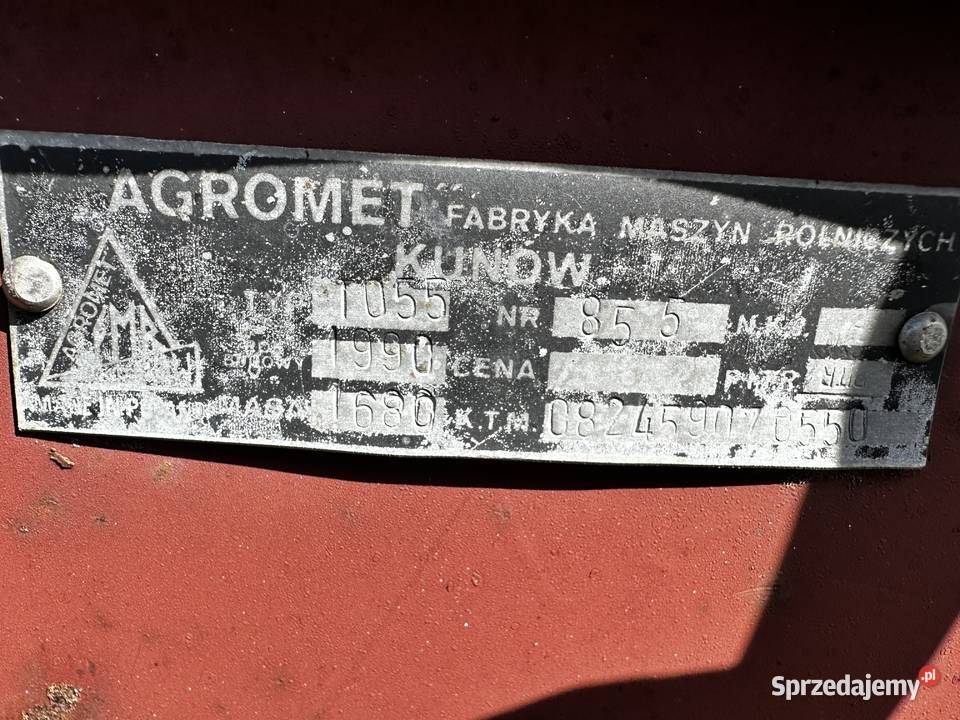 Przyczepa samozbierająca Agromet Kunów T055 Polskowola sprzedam