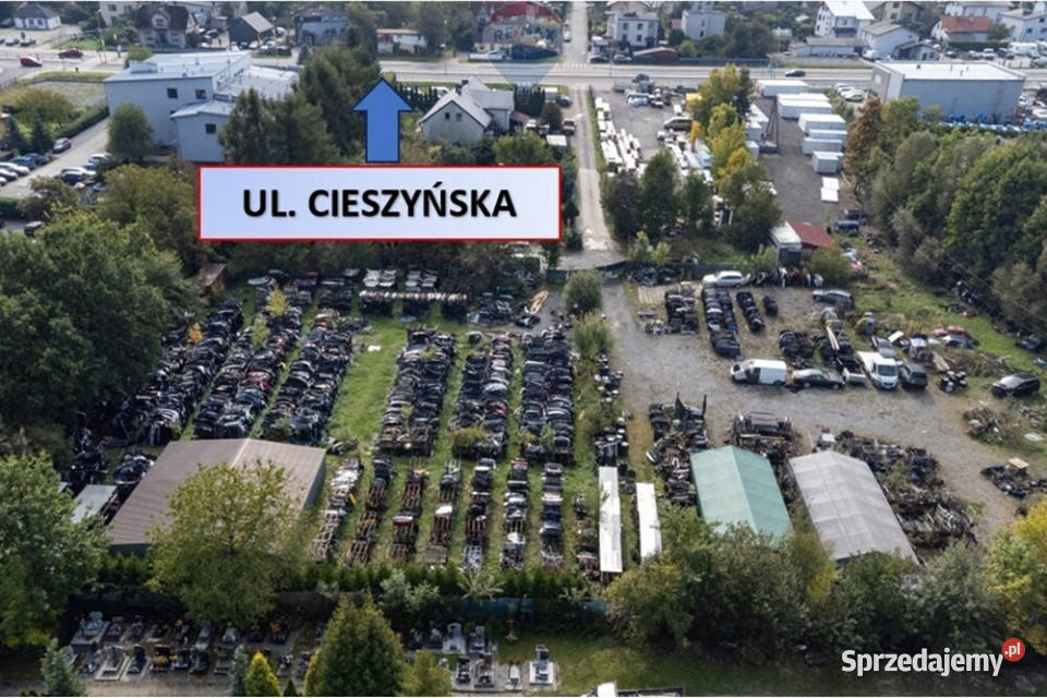 Działka usługowa Cieszyńskiej i węźle S52 Bielsko-Biała