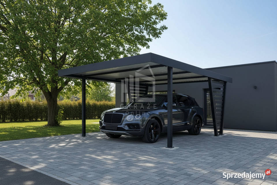 Carport V PREMIUM 45x55m Wypełnienie panelami Chodzież