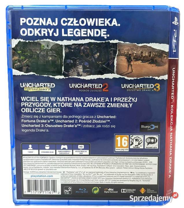 Gra 4 Uncharted Kolekcja Nathana Drakea Elbląg
