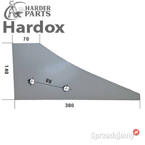 Płoza przednia HARDOX 930831150L części do pługa Suwałki