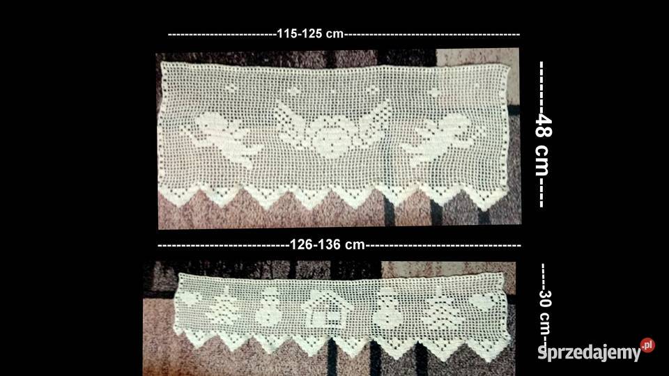 Firanki 4 Aniołki choinki bałwanki kościół Katowice