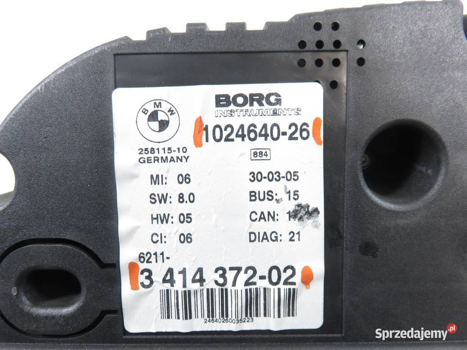 LICZNIK BMW X3 E83 20 d 341437202 102464026 małopolskie