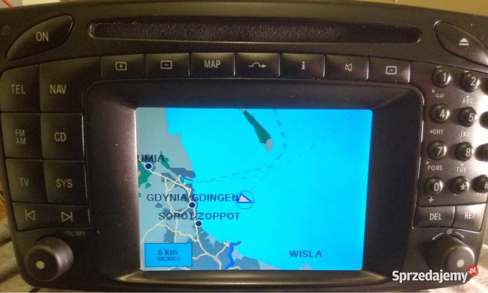 Radio Nawigacja Mercedes W203 W209 Clk W463G Car audio Konin