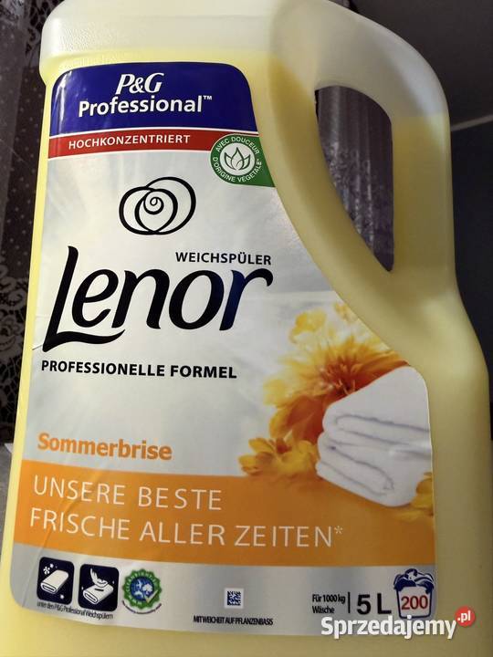 Lenor Żółty płyn do płukania 5 l Kłecko