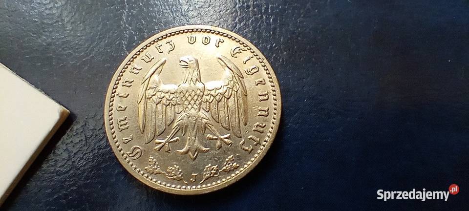 Stare monety 1 mara 1936 J Niemcy Lesko