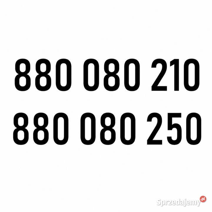 880080210 880080250 Złoty Numer VIP Firma Warszawa sprzedam