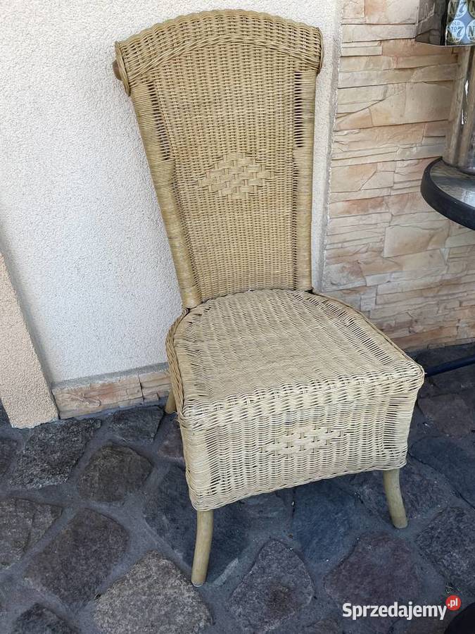 krzesła ratanowe ogrodowe