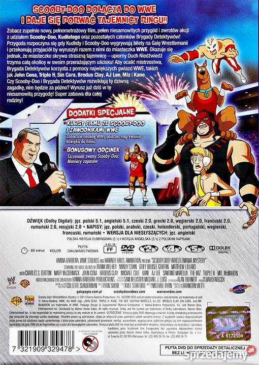 SCOOBYDOO WRESTLEMANIA TAJEMNICA RINGU Filmy Kalisz