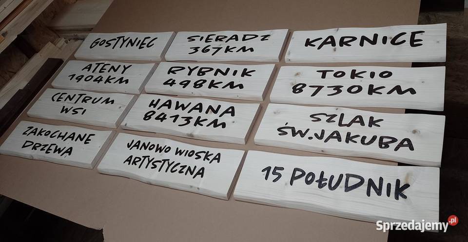 Szyld drewniane reklamowy baner z drewna tablica Pozostałe Andrychów