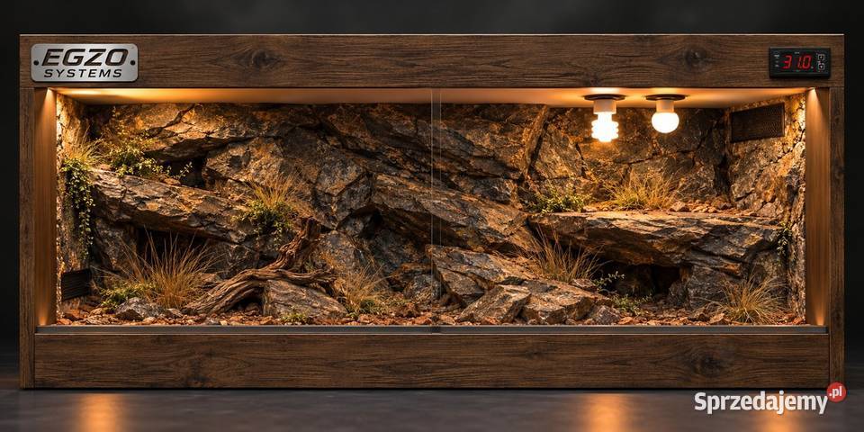 Terrarium agamy brodatej gekona lamparciego Nowa Sól