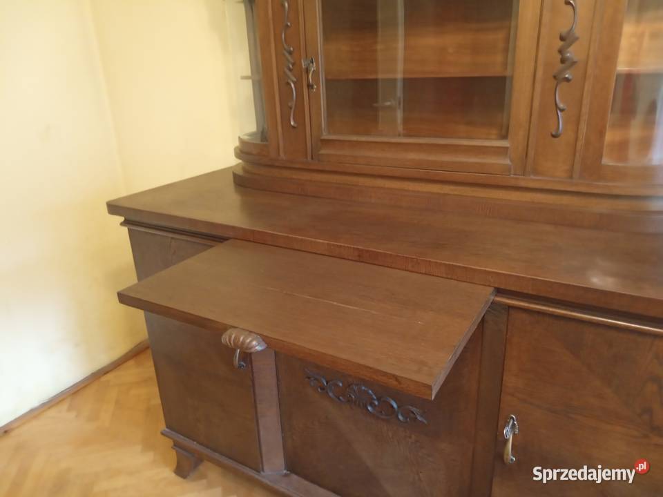 Kredens szafa i biurko Komplet starych mebli Inowrocław