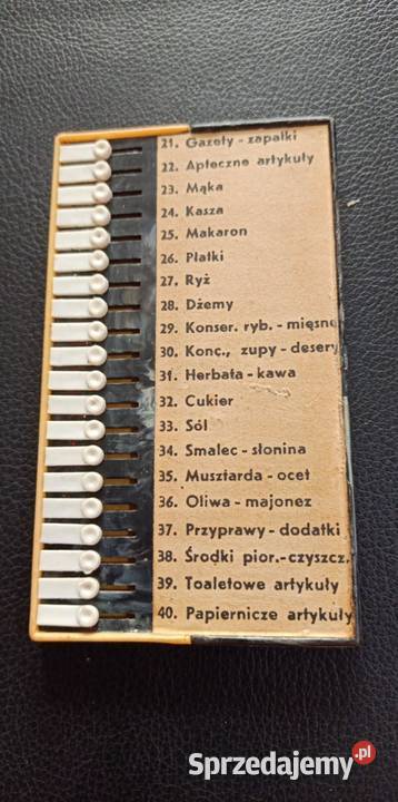 PRL Przypominacz notes lista tabliczka zakupów wielkopolskie Poznań