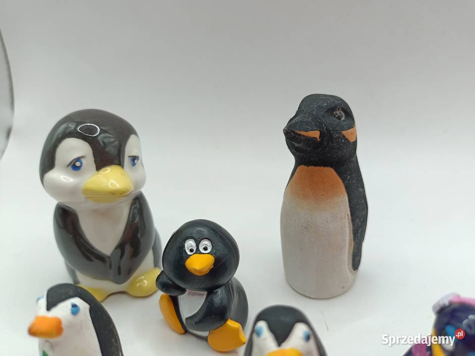 Ozdoby mini ptaki pingwiny rodzina Zamość