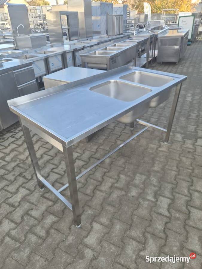 Zlew Gastronomiczny 2 Komorowy Z Blatem 1607085 Ostrów Wielkopolski